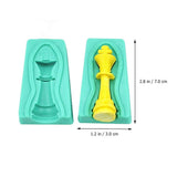 Silicone Chess Mold Tray 12pcs for Baking and Home Use, Cube Maker for Chess V1366-AZ2-W-21513