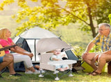 Foldable Highchair for Children with Sunshade and Removable Food Tray, Portable, Green V1188-MS-325-1212