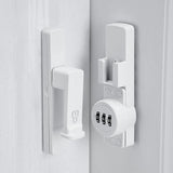 White 90 Degree Barn Door Lock,Mechanical Password Lock,Flip Latch with Combination,3 Digit Password V1188-CYX-LHJ-230