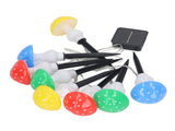 Mini Mushroom Solar Light String 8 LED Colorful Light Waterproof Outdoor Garden Light String V1294-YM0901-3119230148911