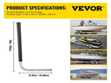 Boat Trailer Guide-ons, 40", 2PCS Rustproof Galvanized Steel Trailer Guide ons, Trailer Guides with V952-CTCDGHYL40PVC20BOV0
