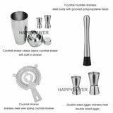 20Pcs Cocktail Shaker Set 750ml Martini Strainer Bartender Kit Bar Spirits Maker V201-W12466515