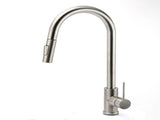 Brushed Nickel 2 Way Spray Kitchen Mixer Tap Pull Out Sink Laundry Swivel Faucet V1233-KRD519BS