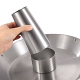 Stainless Steel Chicken Roaster Rack with Removable Turkey Roasting Pan Vertical Poultry Roaster V1366-AZ2-W-13018