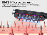 Green Vibrating Scalp Massager Comb - LED Therapy & Oil Infuser for Hair Growth V888-ELOSUNG26409