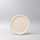 Plate Organic Flat 25.5cm Craft White Glaze V637-C7588