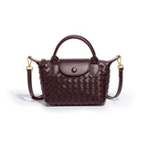 Grape Purple Woven Shoulder Bag - Stylish Dumpling Bag, Simple and Versatile Crossbody for Women V888-ELOSUNG22458
