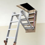 Deluxe Aluminium Attic Loft Ladder - 2700mm to 3050mm 782875