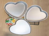 Heart-shaped baking tins - Aluminum baking tins - Valentine's Day, weddings, birthdays, etc. V1188-ZXY-10776
