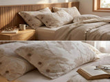 Linen Pillowcase Set - Button Closure Pillow Covers 48x74cm for Home Bedding V888-ELOSUNG54961-3