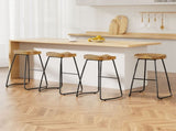 Artiss 4x Bar Stools Tractor Seat 65cm Wooden BA-TW-9090-H65-NTX4