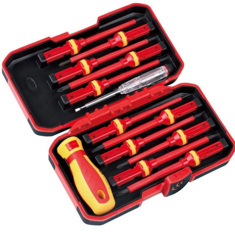 SEDY 13Pcs 1000V Magnetic Insulated Electrician Screwdriver Set VDE Certified V465-94310