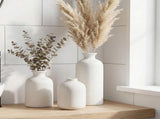 Ceramic vase set - Modern home decor vases - Suitable for bookshelves, living rooms, bedrooms, V1188-MS101-01058-1