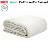 Cotton Waffle Blanket White Queen V442-ATX-BLANKET-WAFFLE-WHITE-QS