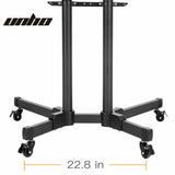 32-72" Rolling Tv Stand Mount W Dvd Storage Top Shelf Tv Bracket Trolley Casters V767-U-890A