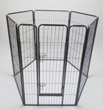 YES4PETS 6 Panel 120 cm Heavy Duty Pet Dog Cat Rabbit Playpen Fence V278-HPL120-6-B-DOOR