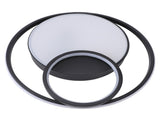 Modern LED Ceiling Light Dimmable Contemporary Black Flush Mount Ceiling Light Fixture for Bedroom V1294-YM0901-3119240065411