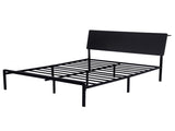 Artiss Bed Frame Queen Size LED Metal Bed Base with Charging Station LAN MBED-D-LAN-Q-BK-AB