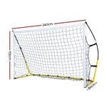 Everfit 2.4m Football Soccer Net Portable Goal Net Rebounder Sports Training PN-S085-YE