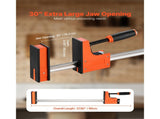 Bar Clamps for Woodworking, 2-Pack 76.2 cm Parallel Clamp Set, F-Clamp with 680 kg Load Limit, Even V952-FJ30INCH2GPXIMF6O001V0