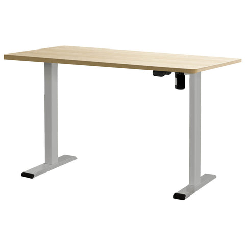 Artiss Standing Desk Motorised 120CM White Oak HASD-114G-GYDF-NTDB-120