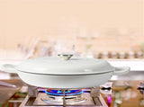 TOQUE 3.5L Enamel Dutch Oven Pan in White Colour KT0181-3.5L-WH_NZ