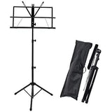 CAAdjustable Music Stand, Portable Foldable Metal Stand with Carrying Bag, Lightweight for Storage V1237-ZY-203-4163