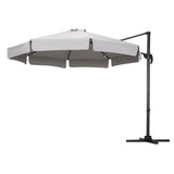 Instahut 3m Outdoor Umbrella Cantilever 360 Degree Tilt Beach Roma Grey UMB-ROMA-F-8RIB-GR