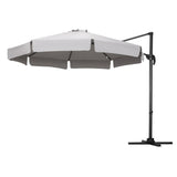 Instahut 3m Outdoor Umbrella Cantilever 360 Degree Tilt Beach Roma Grey UMB-ROMA-F-8RIB-GR