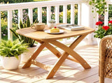 Gardeon Outdoor Coffee Side Table HDPE Desk Indoor Patio Furniture Garden Natural FF-BEACH-DESK-HE-NTL