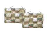 Lylac Homewares Petal Delights Set of 2 Cotton Chair Pads Mia Green V442-LYL-CHAIRCU-SETOF2MIA-GREEN-SQ