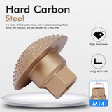Wood Carving Grinding Head for M14 Angle Grinder, Carbon Steel Polishing Wheel Attachment for V1341-ZY-MXPA3DCA-30MM50MM70MM