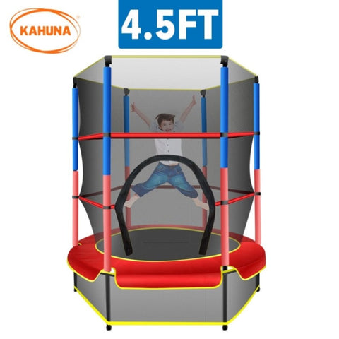 Kahuna Mini 4.5 ft Trampoline - Red Blue TRA-FJP-45-BURD