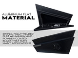 Under Tray Tool Box Underbody Pair Set 600mm Black Aluminium V379-UTRYBLKR6SET05