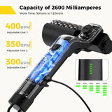 Rechargeable Electric Grill Cleaning Brush, Cordless 3 Speed Stainless Steel Brush Head, IPX5 V1189-LC-HW-00410