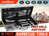 18Pcs BBQ Tool Set Stainless Steel Barbecue Utensil Cooking Grill Outdoor Cook V465-24903