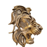 Gold Animal Head Wall Wall Sculpture Home Statue for Living Room Office Bedroom Modern V1192-AZ-W-13735