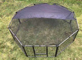 YES4PETS 60 cm Heavy Duty Pet Dog Puppy Cat Rabbit Exercise Playpen Fence With Cover V278-HPL60-BK-COVER