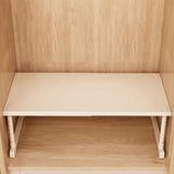 Extendable Wardrobe Divider Shelf Expandable Storage Organizer 15.7-25.6 Inches Adjustable Cabinet V1366-AZ2-W-14771