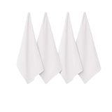 J Elliot Home Waffle Set of 4 Cotton Tea Towels 50 x 70 cm White V442-IDC-TEAT-WAFFLESETOF4-WHITE-RE