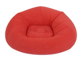 Inflatable Beanless Bag Chair PVC Soft Flocking Ergonomic Blow Up Lounge Chair for Living Room V1294-YM0901-3116250018812
