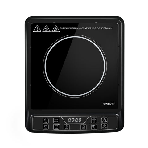 Devanti Induction Cooktop 30cm Portable Cooker CT-IN-D-YL-20K67