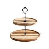 Wood Dessert Stand Rack Environmental Simple Vintage Wooden Dessert Display Tray Stand for Dessert V1294-YM0626-3118220331612