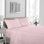 Royal Comfort - 1200TC Ultrasoft 4 Pc Sheet Set - Queen - Soft Pink ABM-10002279