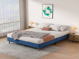 Velvet Blue Bed Frame Queen V264-BFS-206F-BLU-QU-1