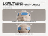 Head and Eye Wraparound Massager with Adjustable Strap and Handheld Controller for Home Relaxation, V1341-ZY-HB2J9M7R-BEIGE