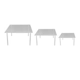 3 Set Square Clear Acrylic Cake Stand Acrylic Cupcake Stand for Cake Pizza Dessert Christmas Wedding V1294-YM0710-3117230340411