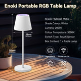 Enoki Portable RGB Table Lamp - White V558-LL0516W