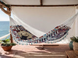 Backyard Hammock with Tassels,Garden Hammocks with Portable Carry,Bag Deluxe Fringe for V1192-AZ-W-0334
