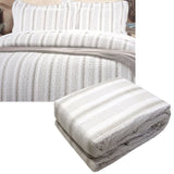 Brighton Road Regatta Stone Quilted Quilt Cover Set Queen V442-GXY-QUILTCS-REGATTA-STONE-QS